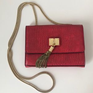 Aldo Red Croc Purse Crossbody Bag